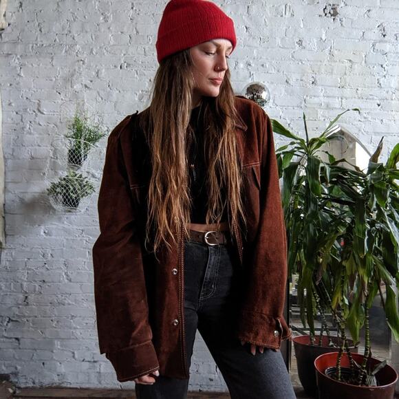 Free People Jackets & Blazers - Vintage Afghan Penny Lane Fur Leather Suede Modern Furry Jacket Coat 70s 80s
